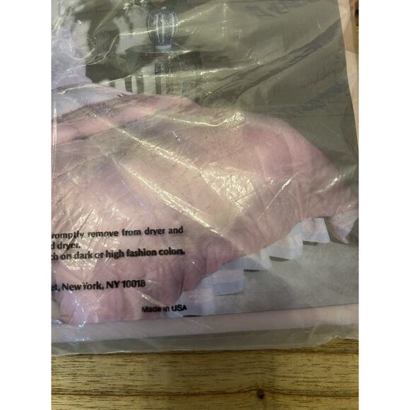 Vtg Springmaid Sheets Pinafore Pink Double Flat Sheet Mattress NOS Cotton Blend - Picture 4 of 7